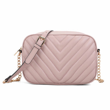 CQ1061 Luxury Design Women Chain Messenger Bag sling Purse Pouch Knitting Fashion wave Pattern quilted square Bag Girls Pure Color crossbody bag