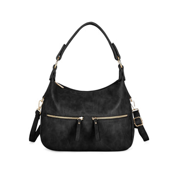 CQ1011 Amazon Top Selling Vintage Washed design Women Handbags Soft PU Leather Multi-functional pocket Hobo Shoulder Satchel Purse Tote Motorcycle Bag